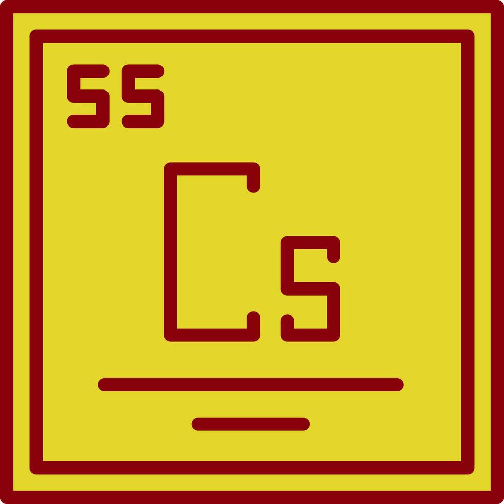 Caesium Vector Icon Design