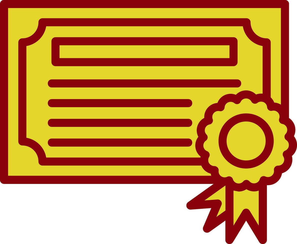 Certificate Vector Icon Design