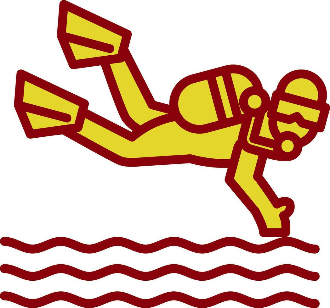 Scuba dive Vector Icon Design