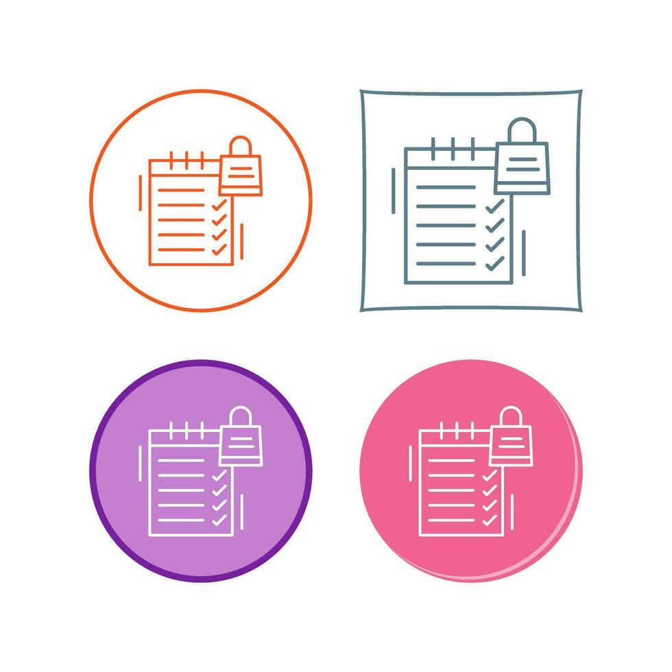 Shopping List Vector Icon