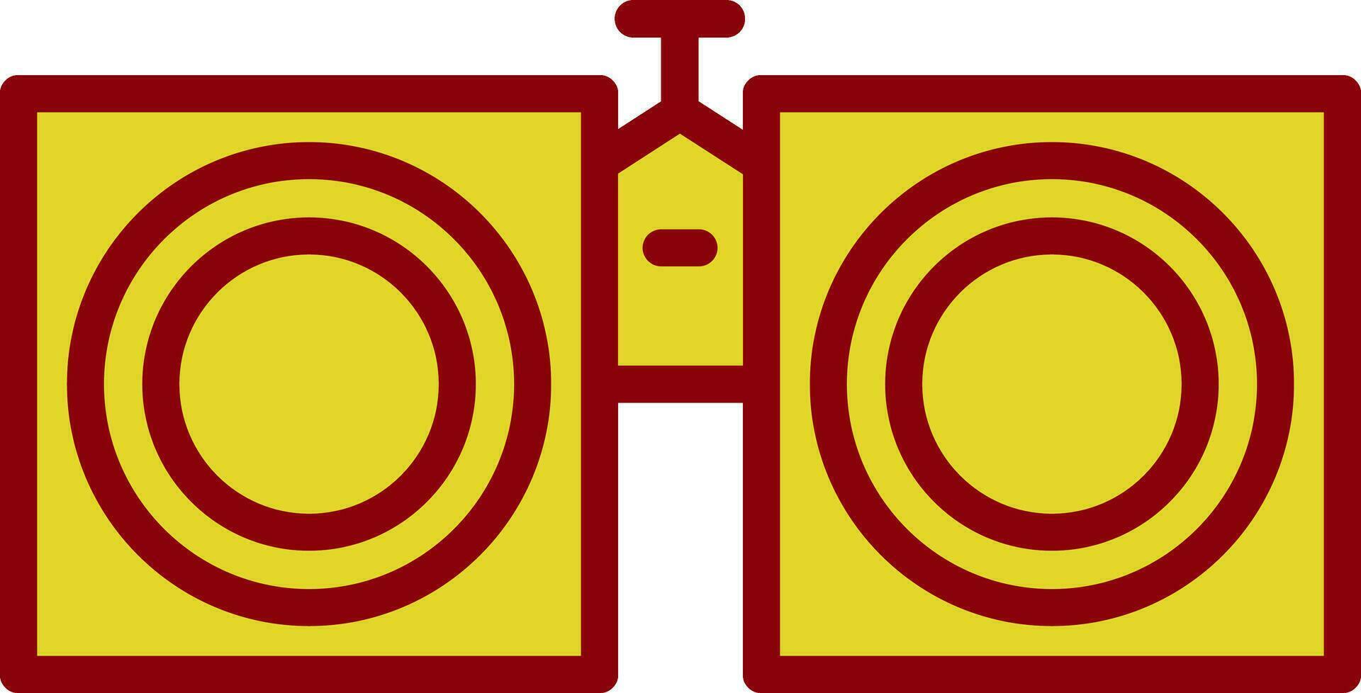 Binoculars Vector Icon Design