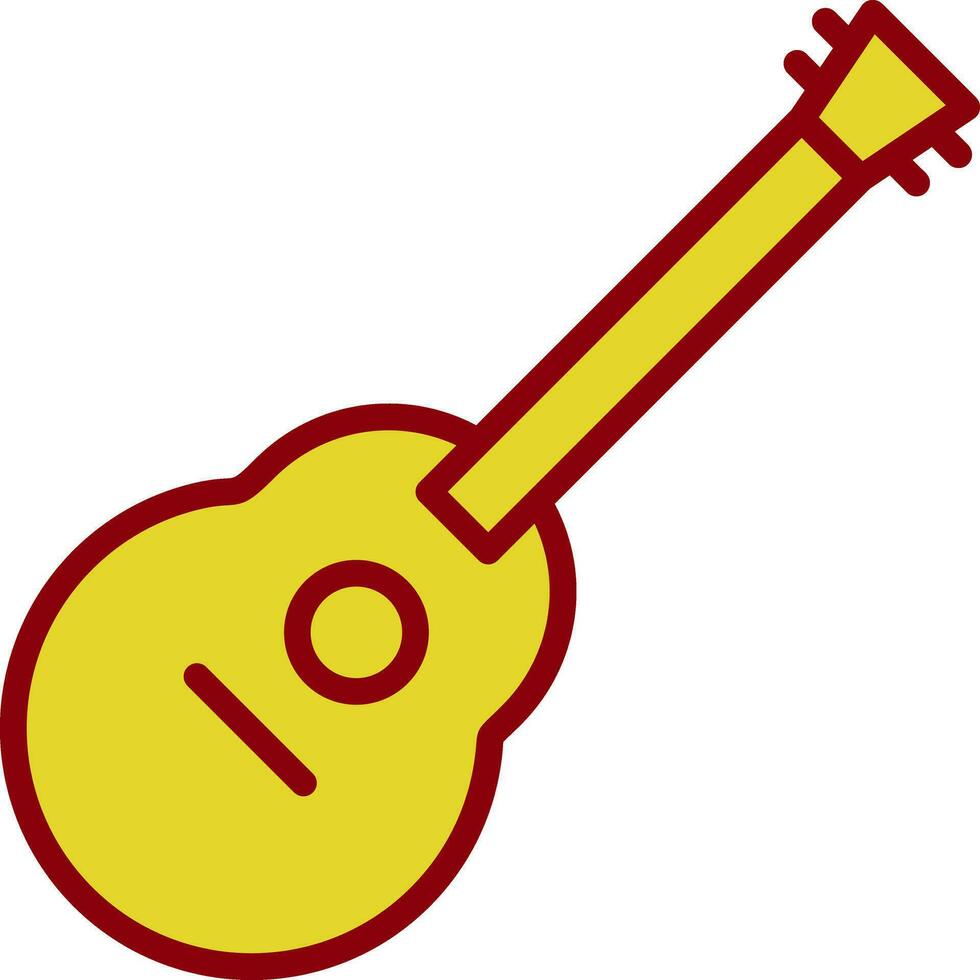 acústico guitarra vector icono diseño