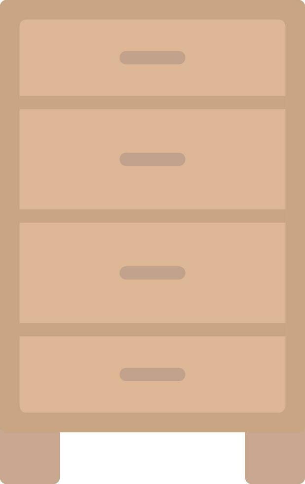 Chest of drawers Vector Icon Design