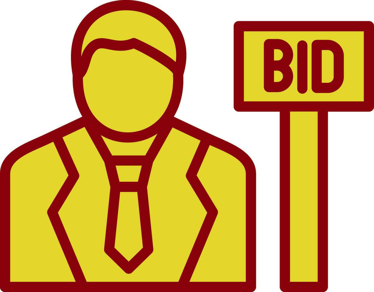 Bid Vector Icon Design