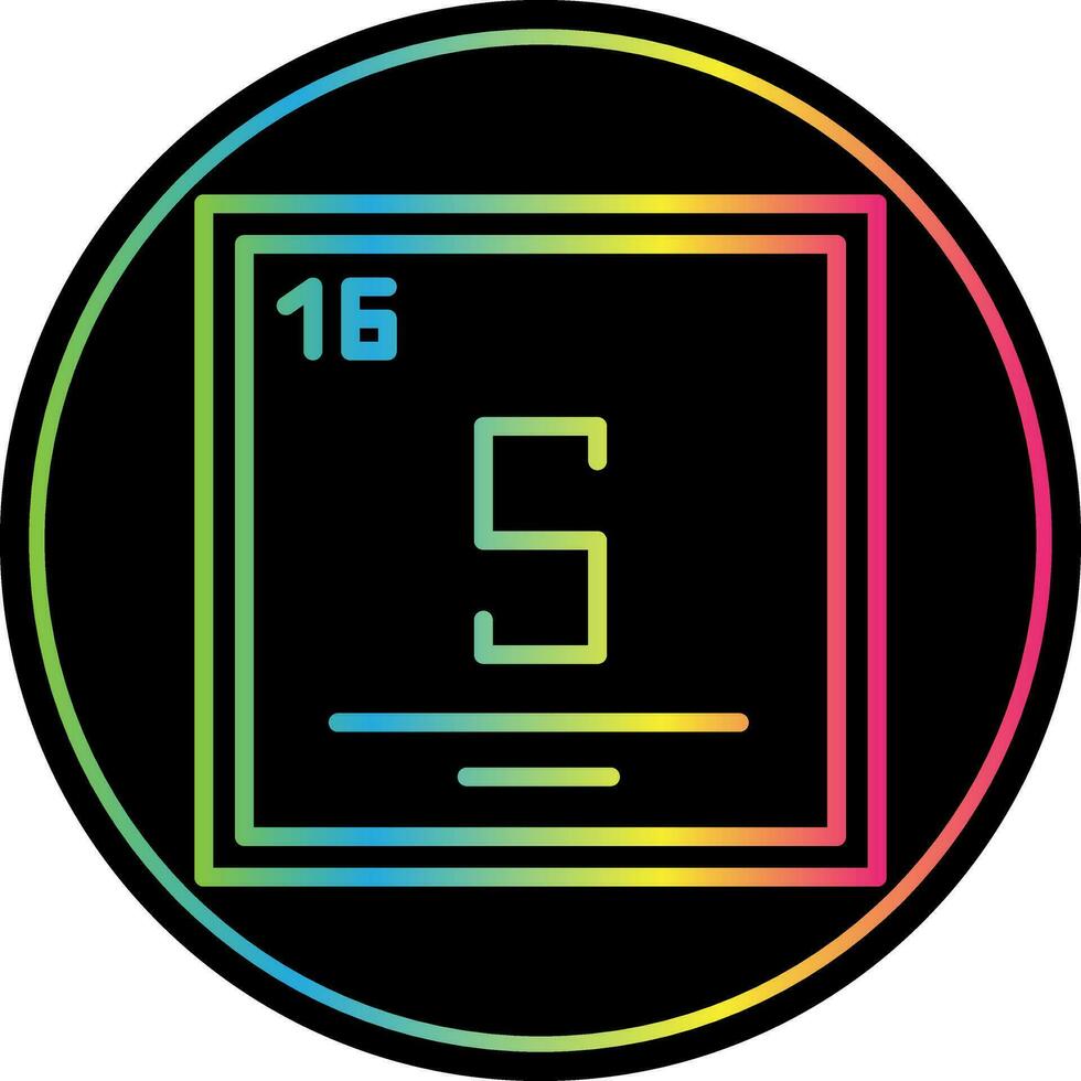 Sulfur Vector Icon Design
