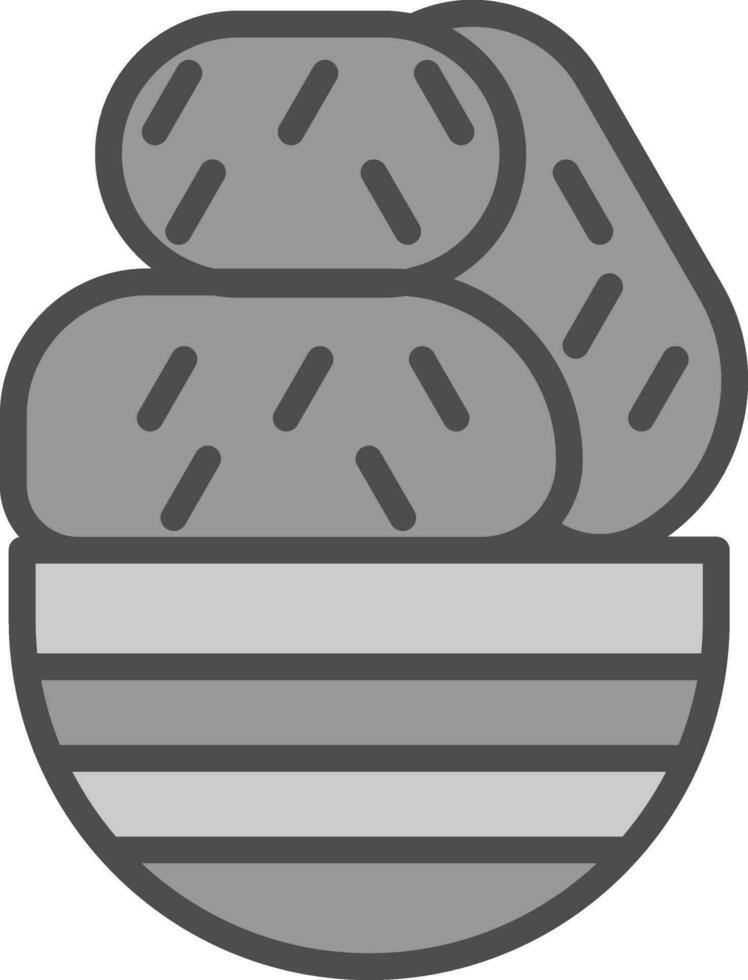 Croquette Vector Icon Design