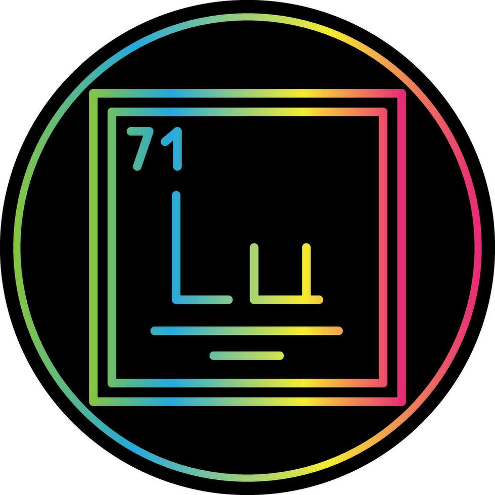 Lutetium Vector Icon Design