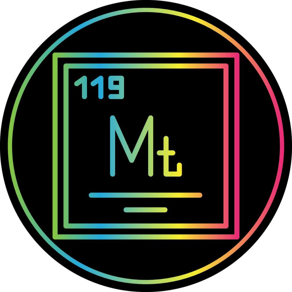 Meitnerium Vector Icon Design