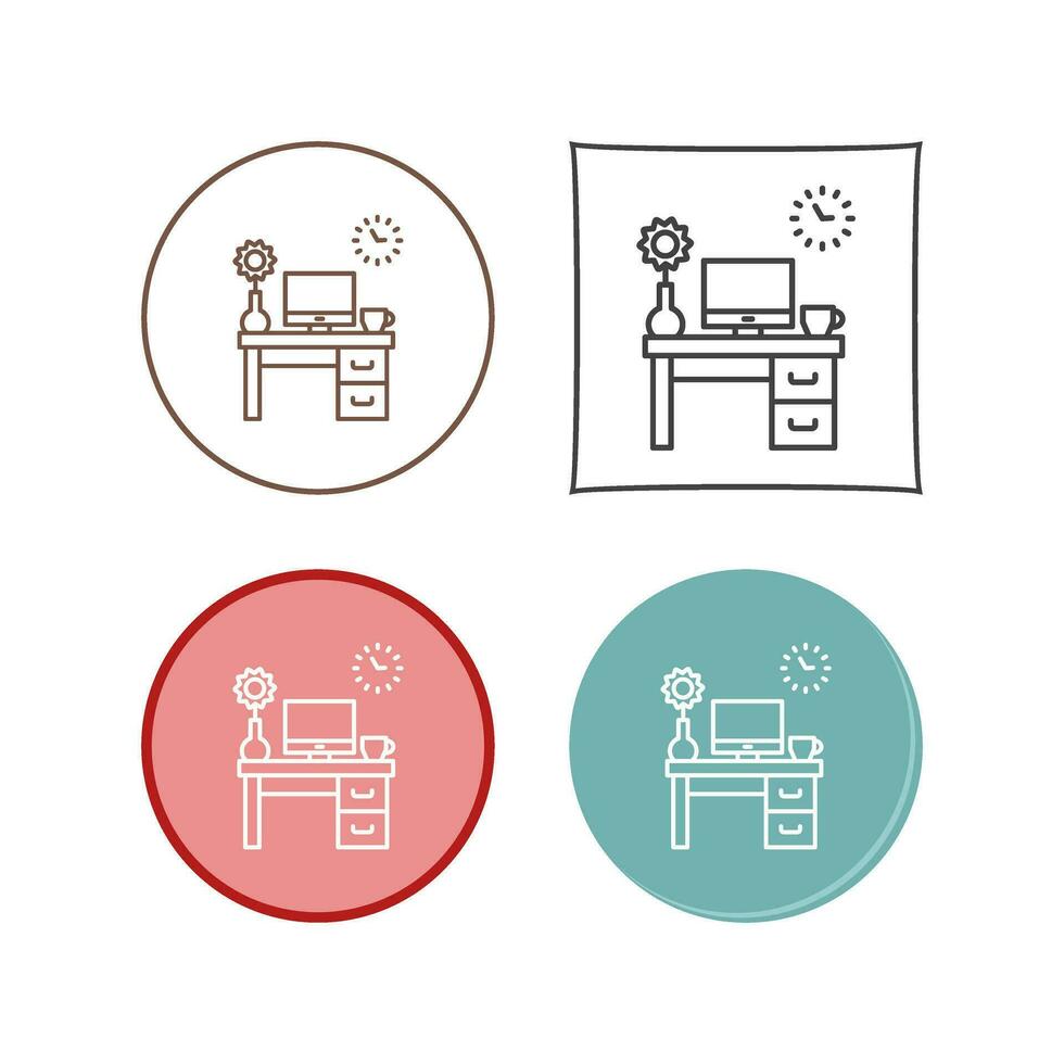 Work Table Vector Icon