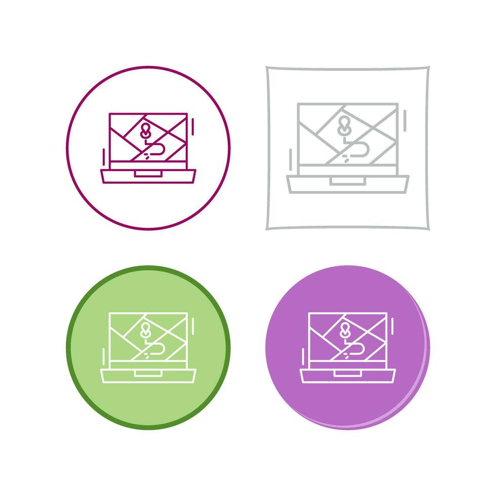 Google Map Vector Icon