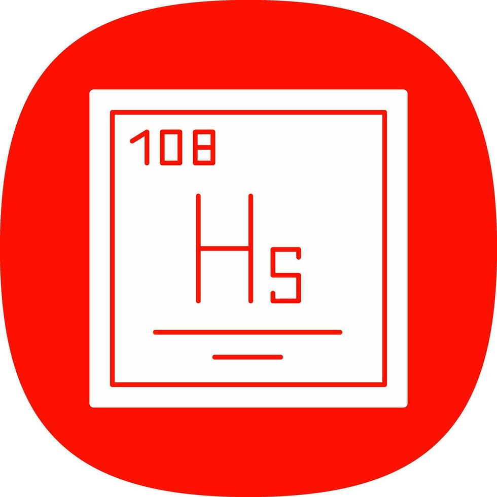 hassium vector icono diseño