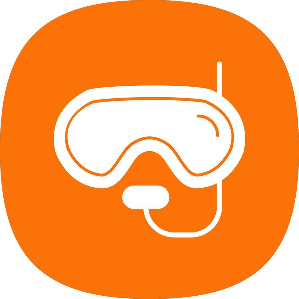 Diving mask Vector Icon Design