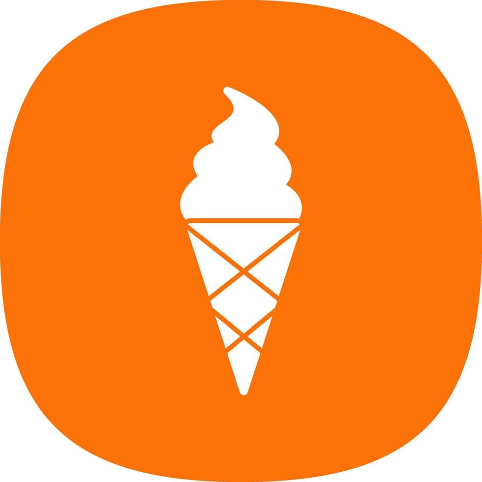Ice cream cone Vector Icon Design