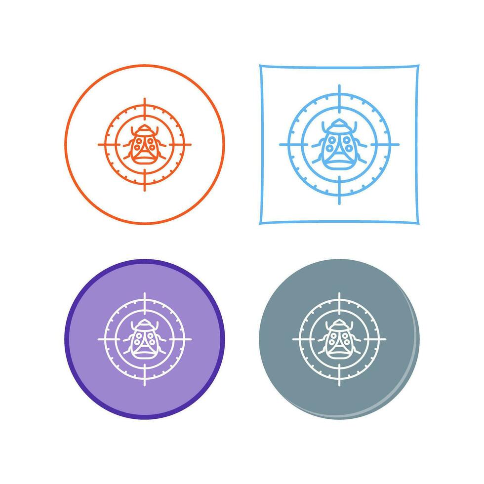 Bug Target Vector Icon