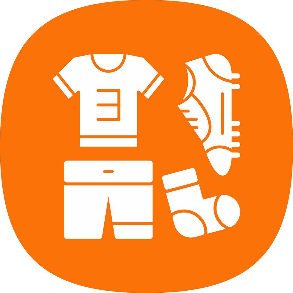 Football uniform Vector Icon Design
