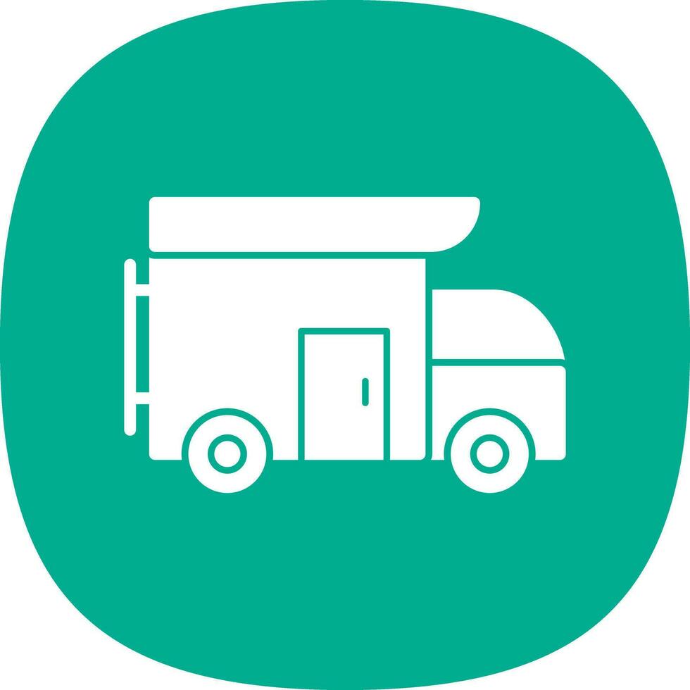 Camper van Vector Icon Design