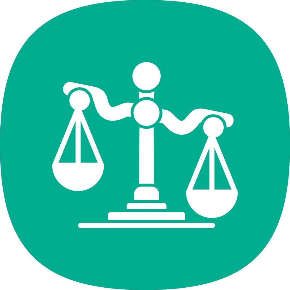 Justic scale Vector Icon Design