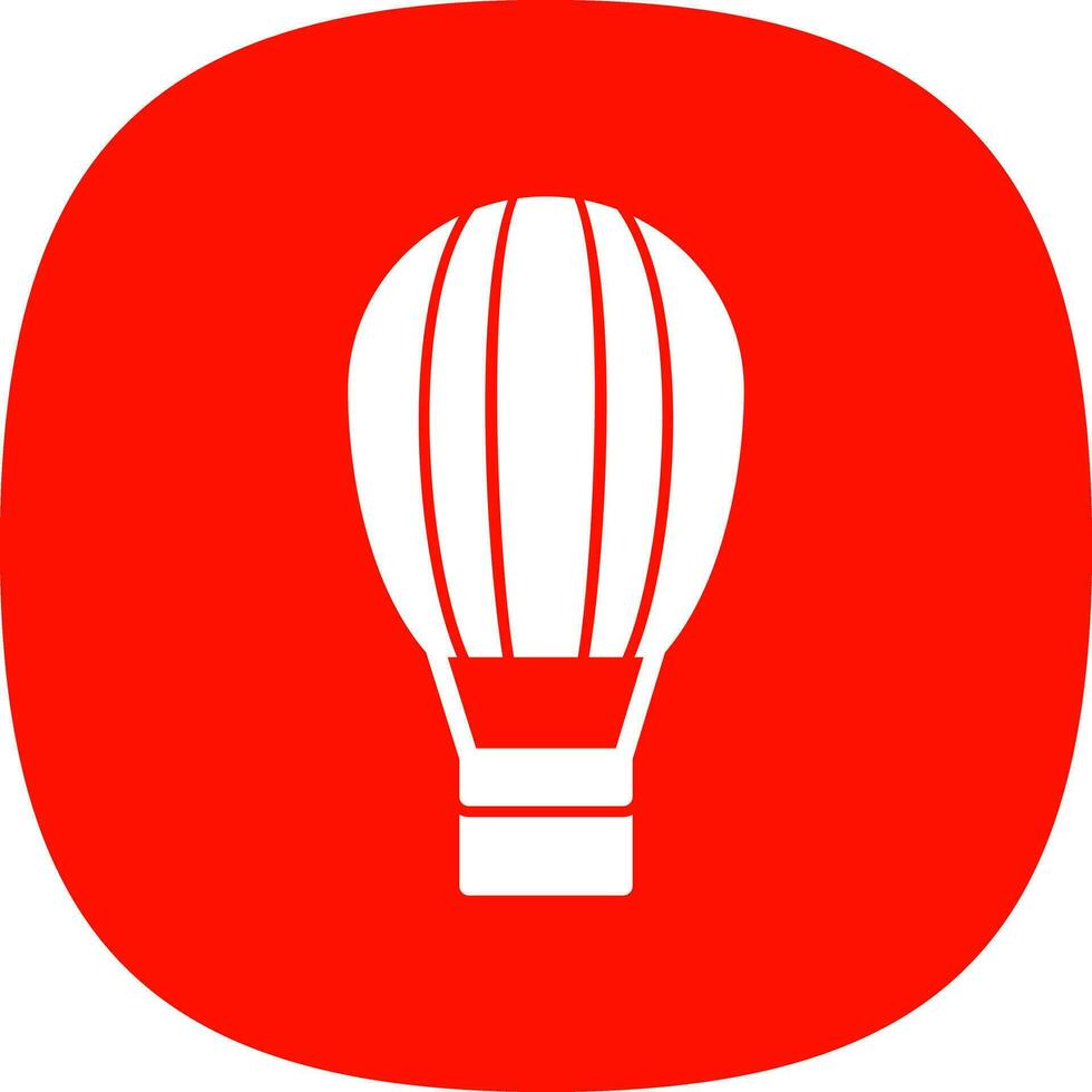 Hot air balloon Vector Icon Design