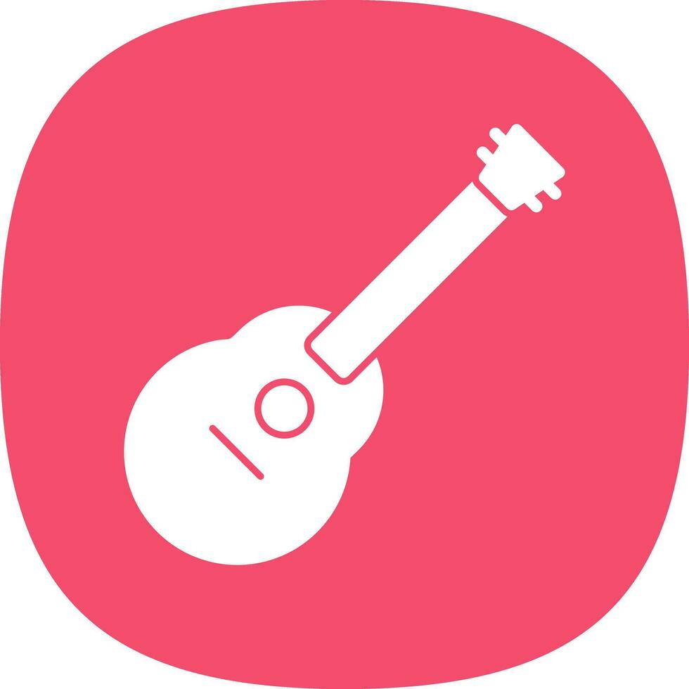 acústico guitarra vector icono diseño