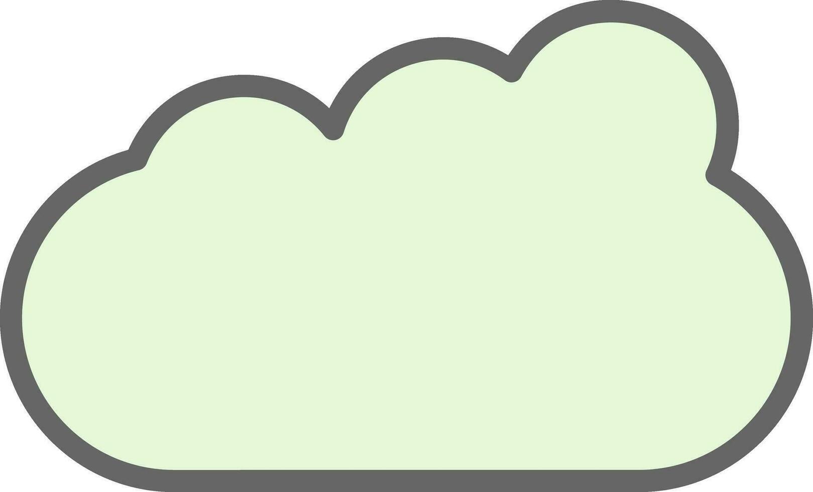 diseño de icono de vector de nube