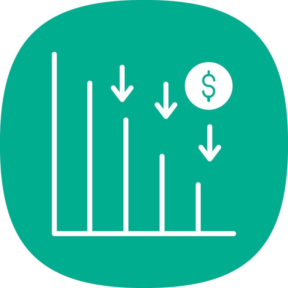Line chart Vector Icon Design