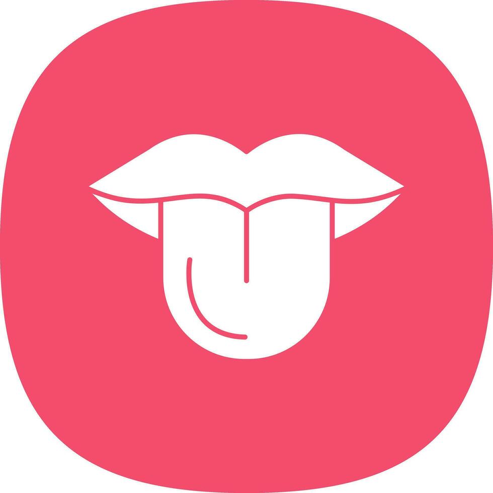 Tongue Vector Icon Design