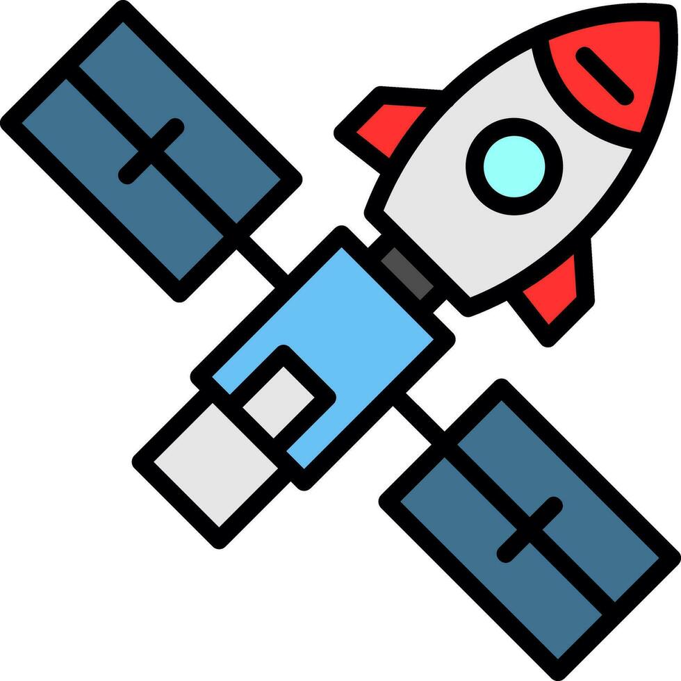 Space station Vector Icon Design