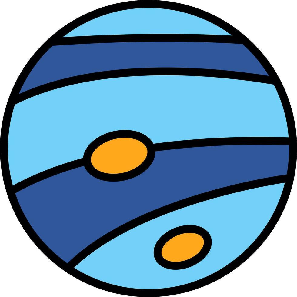 Neptuno vector icono diseño