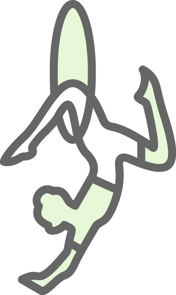 Trapeze artist Vector Icon Design
