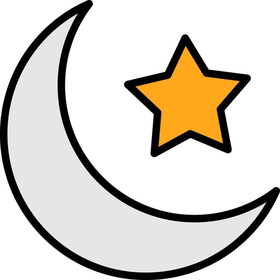 diseño de icono de vector de luna