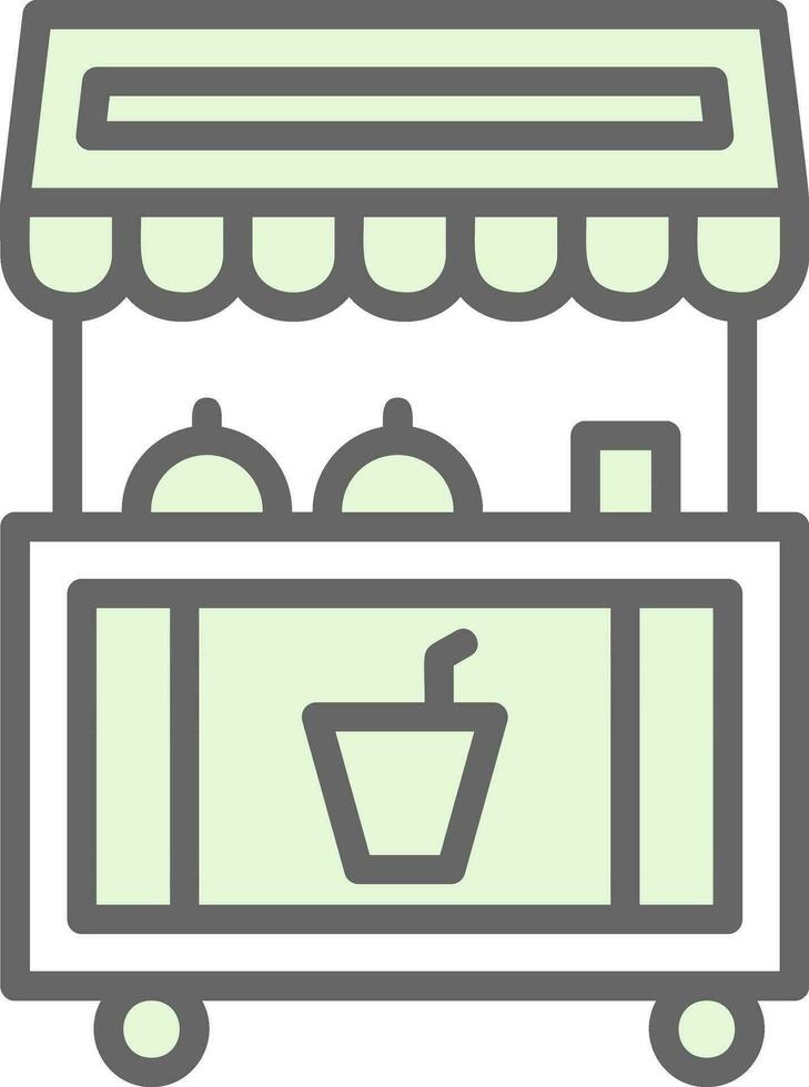 Food stand Vector Icon Design