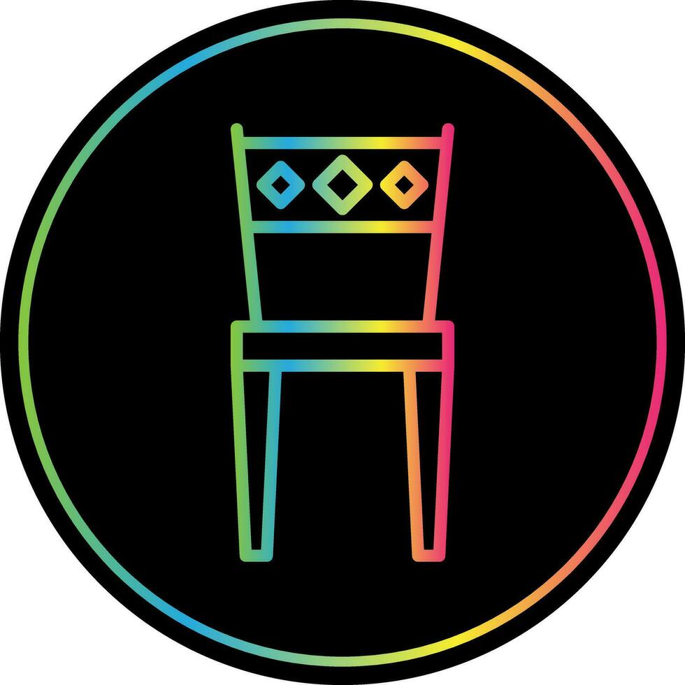 diseño de icono de vector de silla