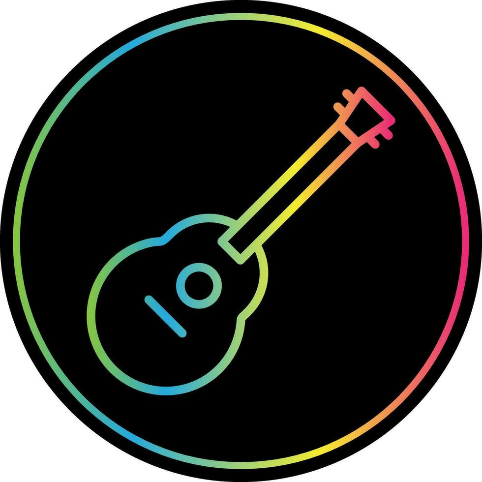 Acoustic guitar Vector Icon Design