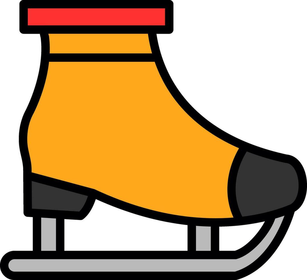 Ice skating Vector Icon Design