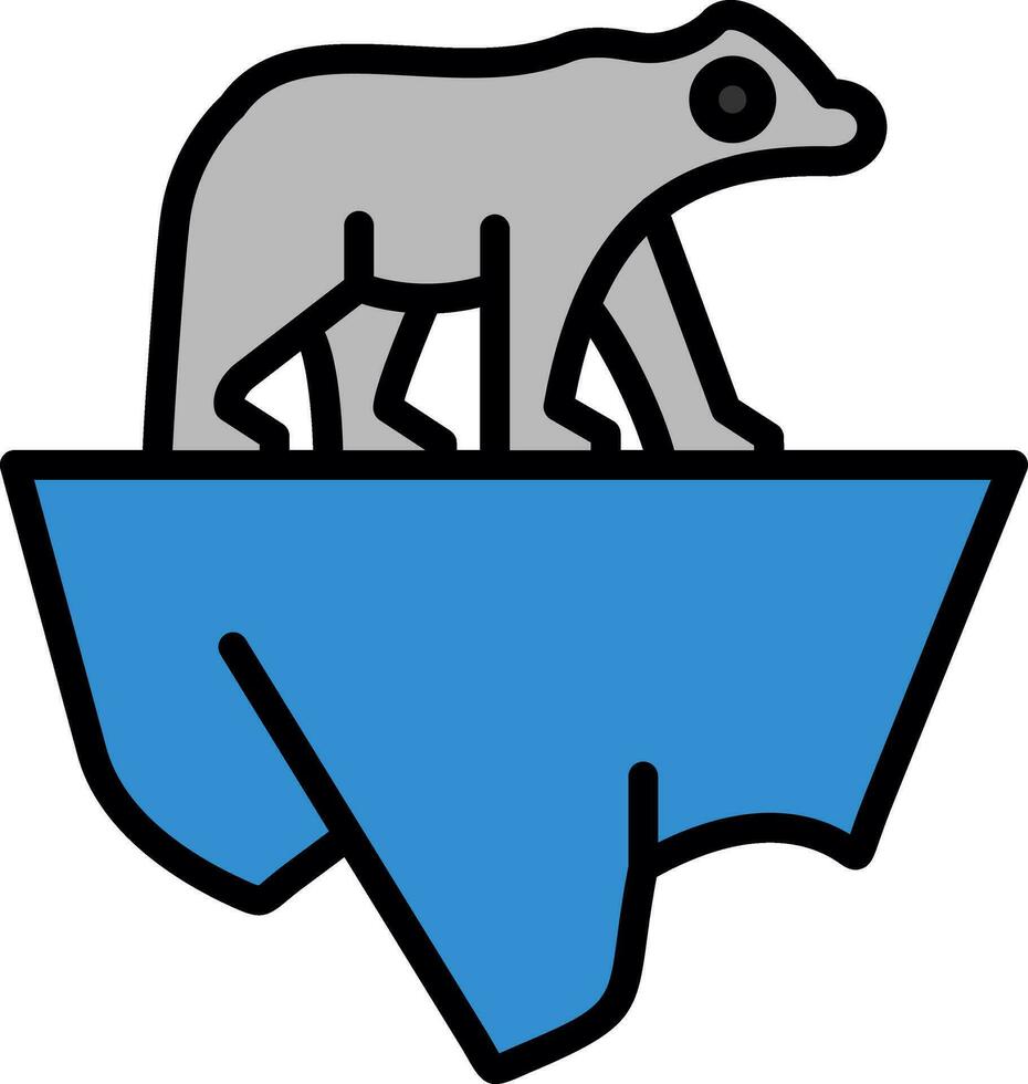 Polar bear Vector Icon Design