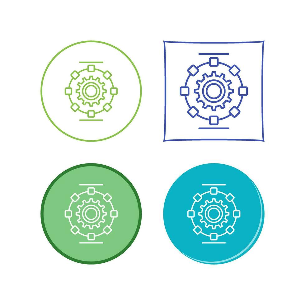 Automated Process Vector Icon