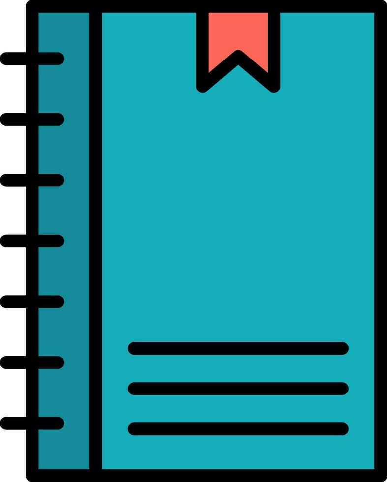 Notebook Vector Icon Design