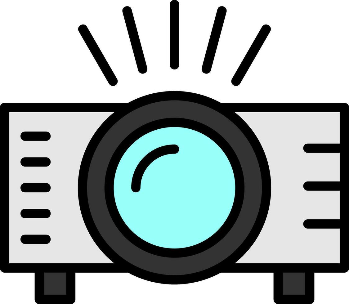 diseño de icono de vector de proyector