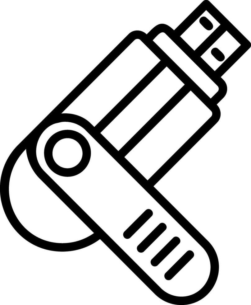 Flash drive Vector Icon Design