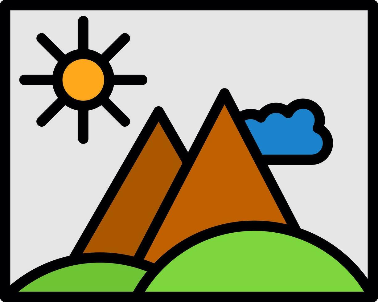 Hill Vector Icon Design
