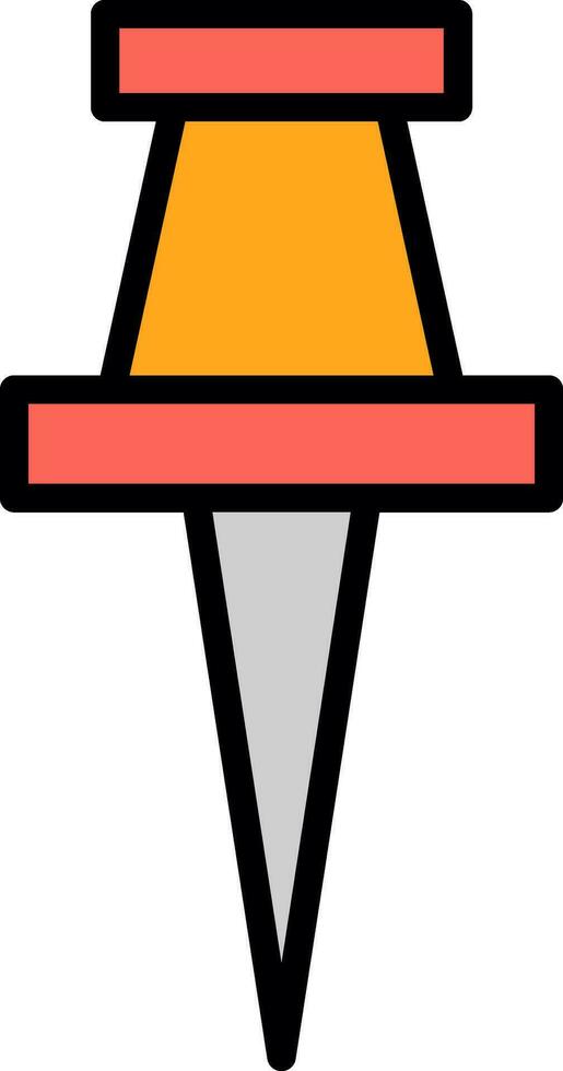 Push pin Vector Icon Design