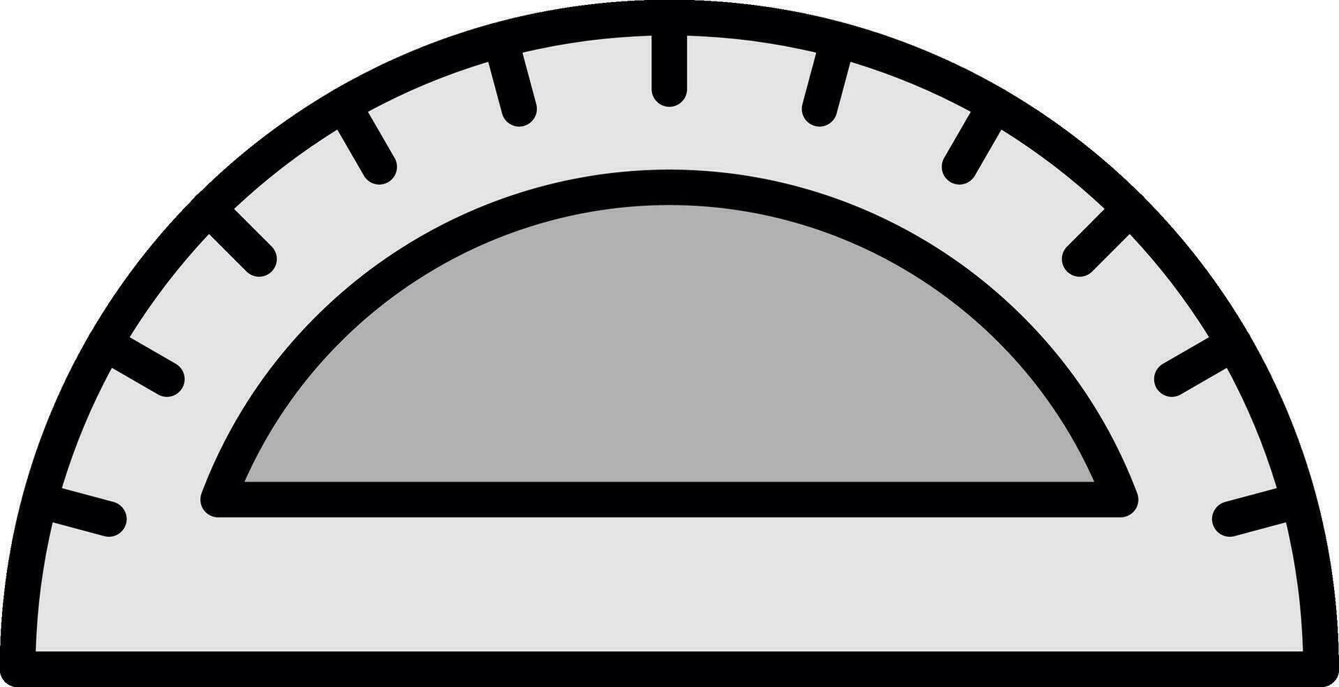 Protractor Vector Icon Design