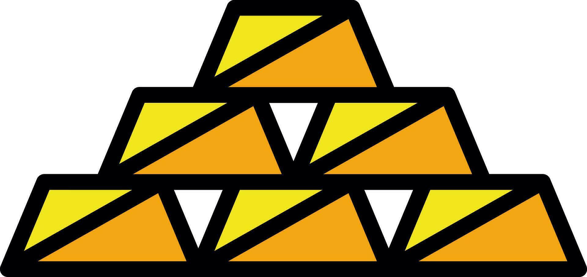 Gold bars Vector Icon Design