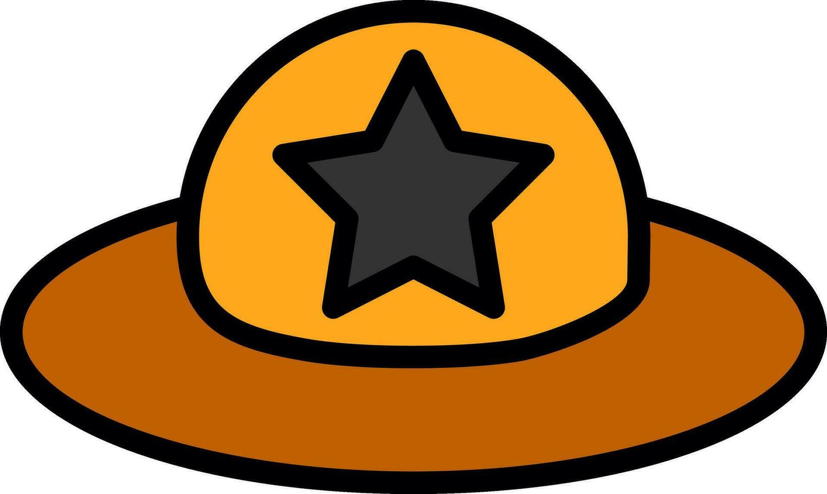 diseño de icono de vector de sombrero