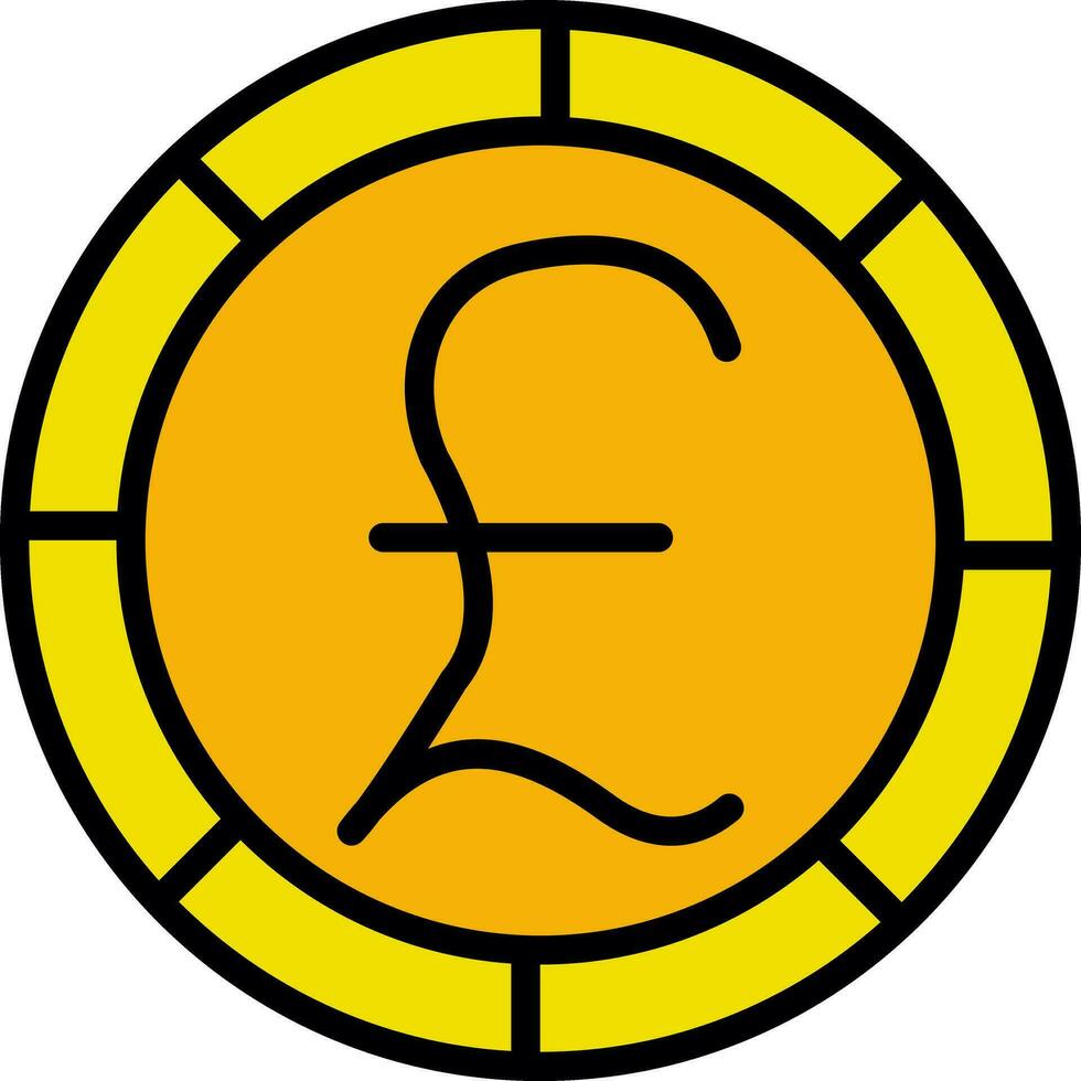 Pound Vector Icon Design