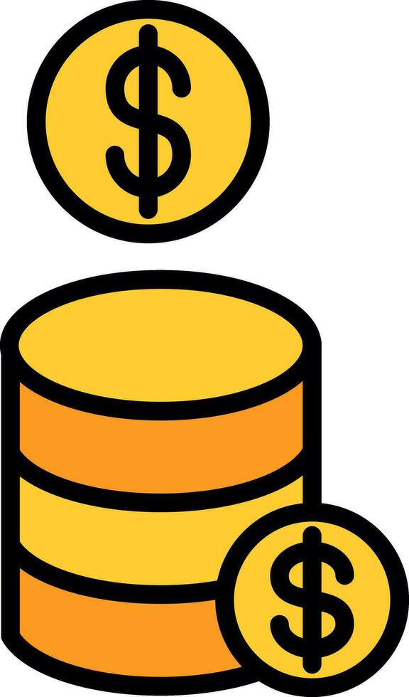 Coins Vector Icon Design