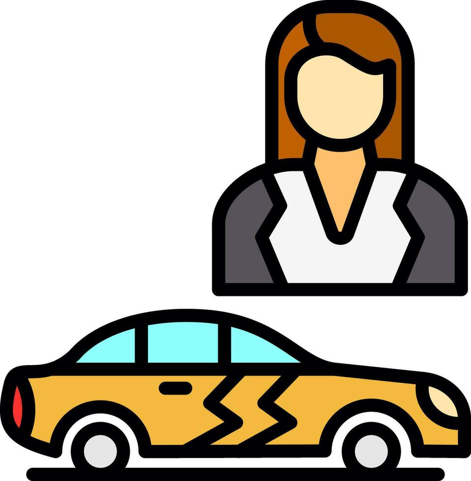 Saleswoman Vector Icon Design