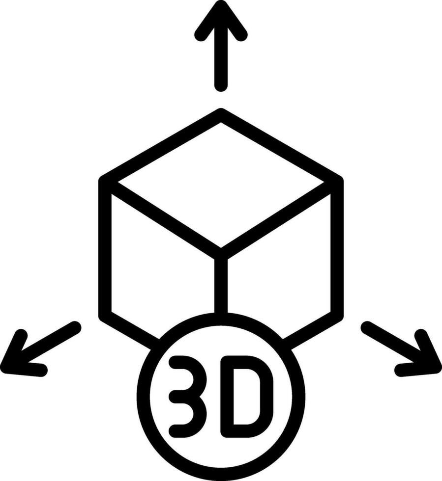 diseño de icono de vector de modelo 3d