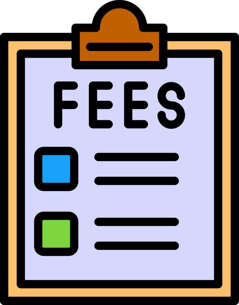 Fees Vector Icon Design