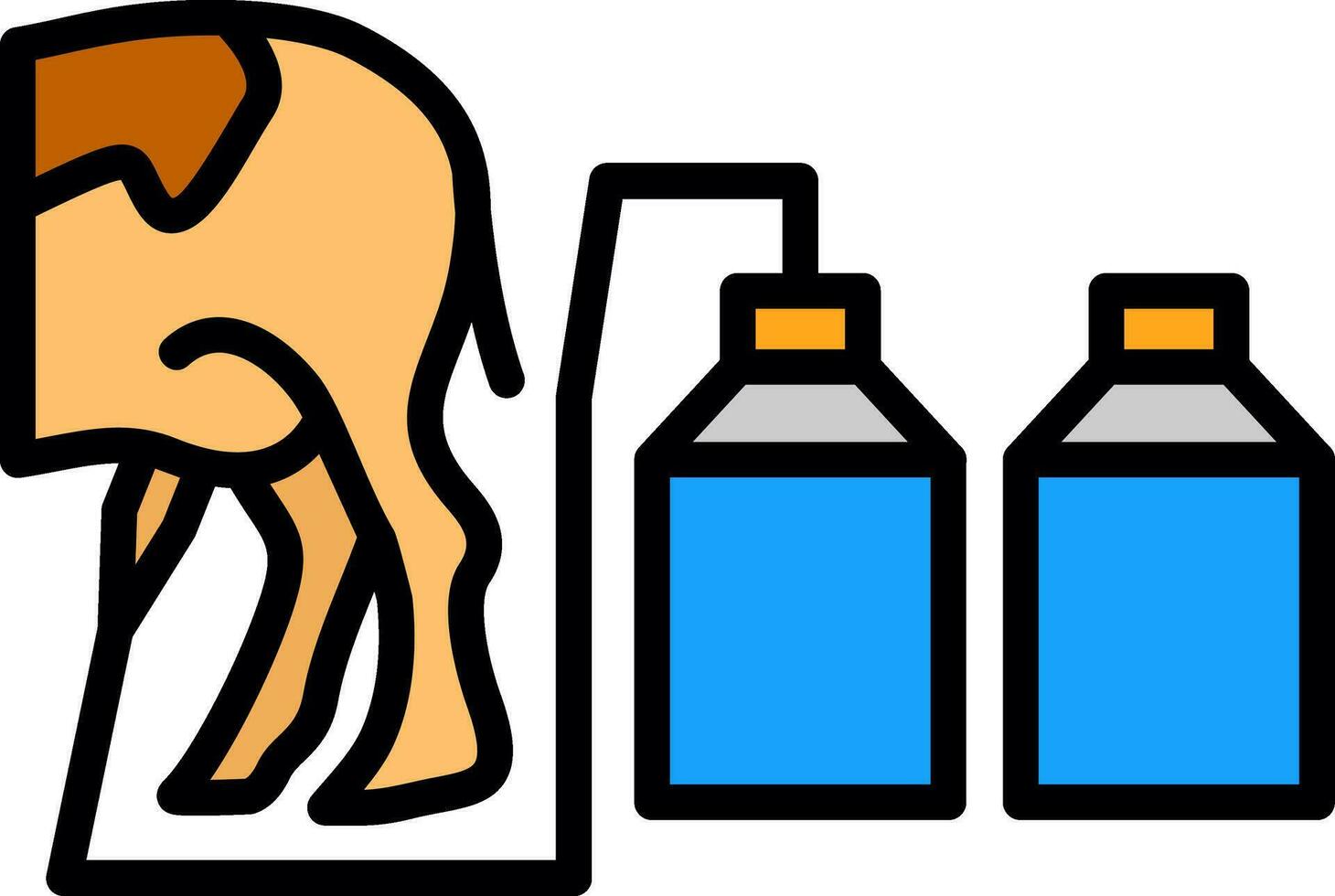 Milking Vector Icon Design